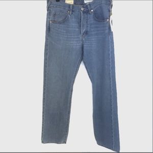 H&M men’s button fly blue jeans